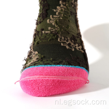 Duurzame anti-krimp breien jacquard design sokken